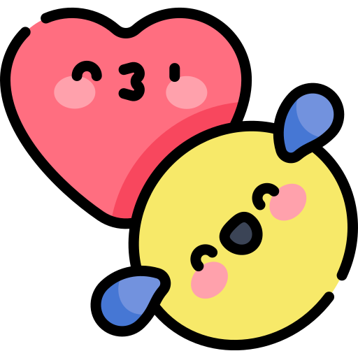 emoticon Kawaii Lineal color icona