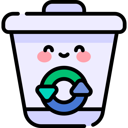 リサイクル Kawaii Lineal color icon