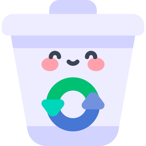 recyceln Kawaii Flat icon