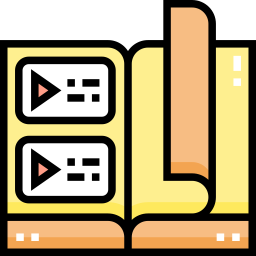 Chapter Detailed Straight Lineal color icon