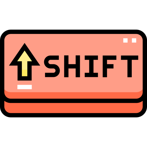 Shift Detailed Straight Lineal color icon