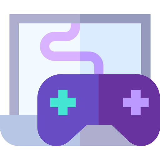 Video game Basic Straight Flat icon