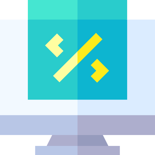 Coding Basic Straight Flat icon