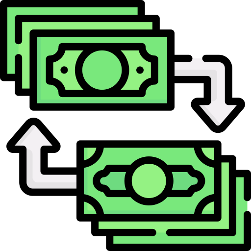 Money exchange Special Lineal color icon