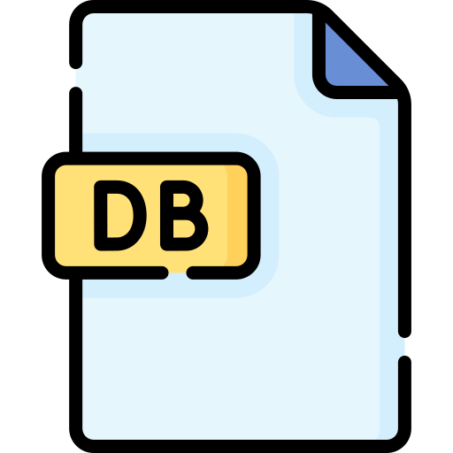 Db file Special Lineal color icon
