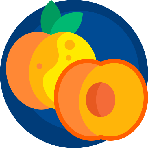 Peach Detailed Flat Circular Flat icon