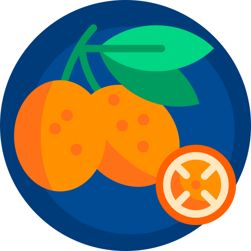 Kumquat Detailed Flat Circular Flat icon