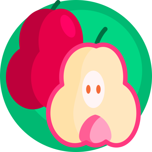 jabłko różane Detailed Flat Circular Flat ikona