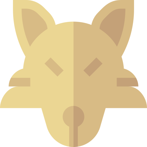 Grey fox Basic Straight Flat icon