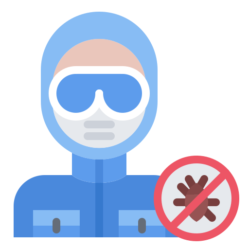 Pest control Coloring Flat icon