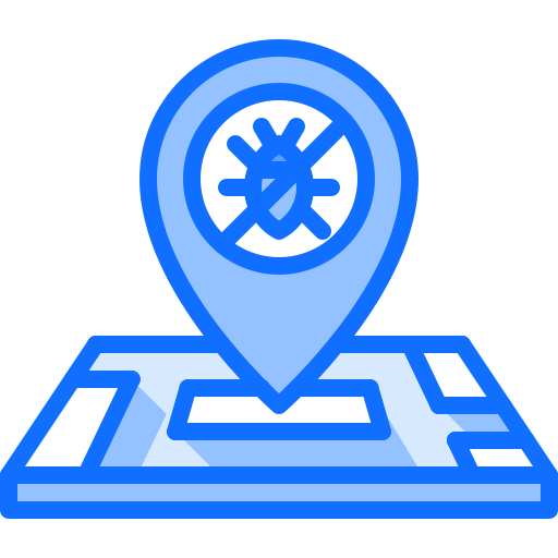 Location Coloring Blue icon