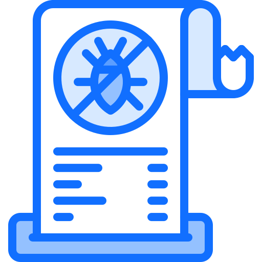 Pest control Coloring Blue icon