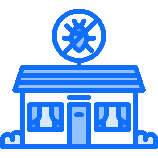 Pest control Coloring Blue icon