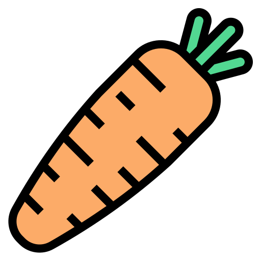 Carrot Generic Outline Color icon