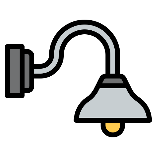 lampa ścienna Generic Outline Color ikona