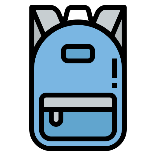 bolsa para la escuela Generic Outline Color icono