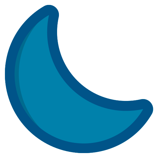 Night Generic Outline Color icon