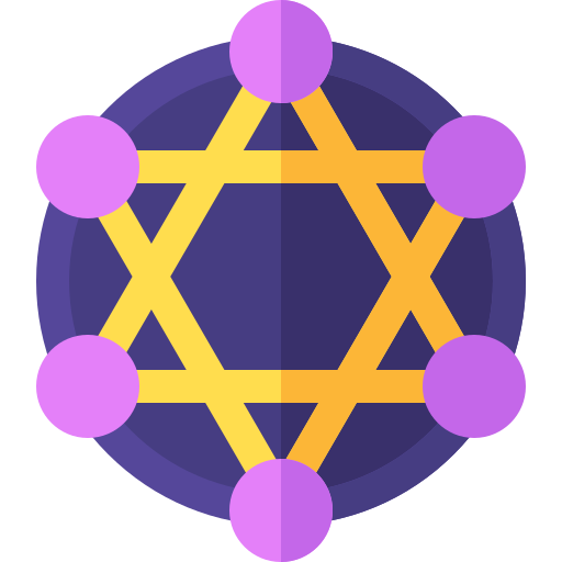 pentagramma Basic Rounded Flat icona