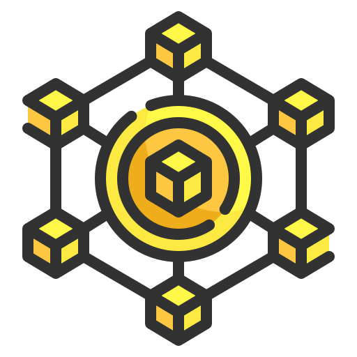blockchain Wanicon Lineal Color icono