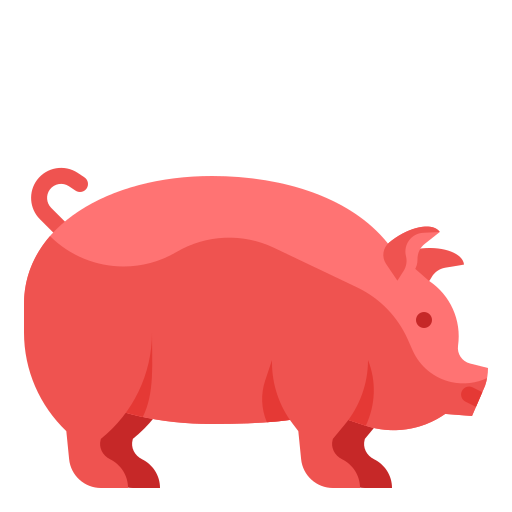 Pig Wanicon Flat icon