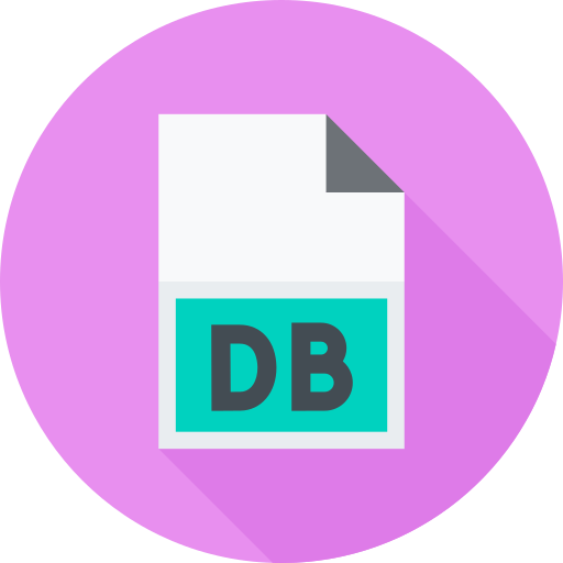 db-datei Flat Circular Flat icon