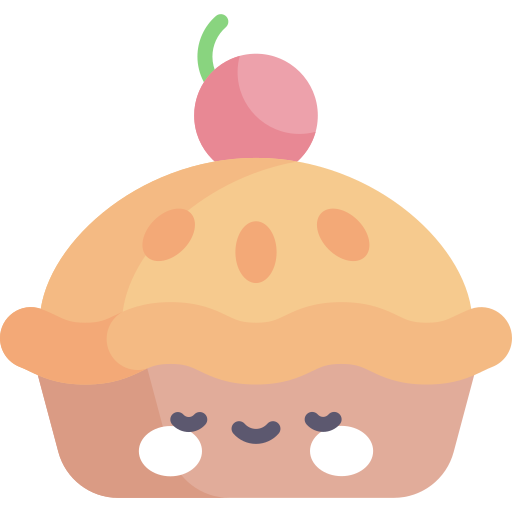 torta de maçã Kawaii Flat Ícone