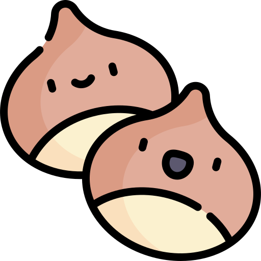 Chestnut Kawaii Lineal color icon
