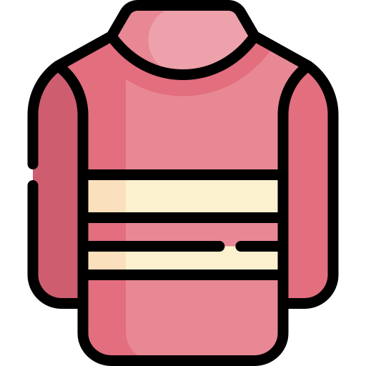 suéter Kawaii Lineal color icono