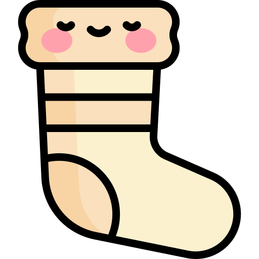 Socks Kawaii Lineal color icon