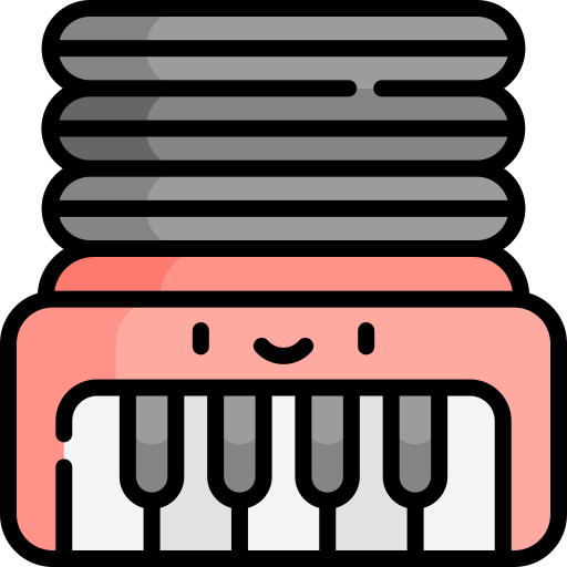 Accordion Kawaii Lineal color icon