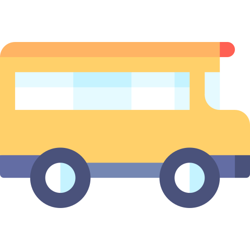 School bus Special Flat icon