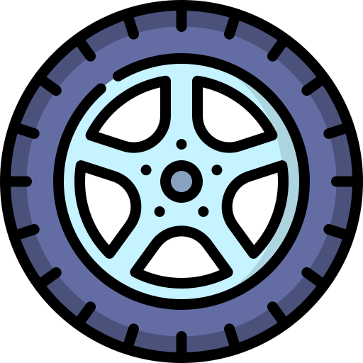 Car wheel Special Lineal color icon