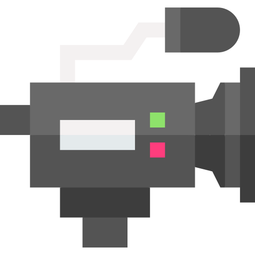 비디오 카메라 Basic Straight Flat icon