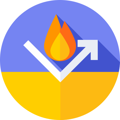 Fireproof Flat Circular Flat icon