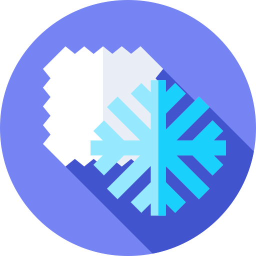 Snowproof fabric Flat Circular Flat icon