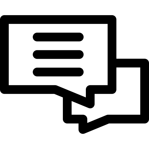 discuter Basic Rounded Lineal Icône