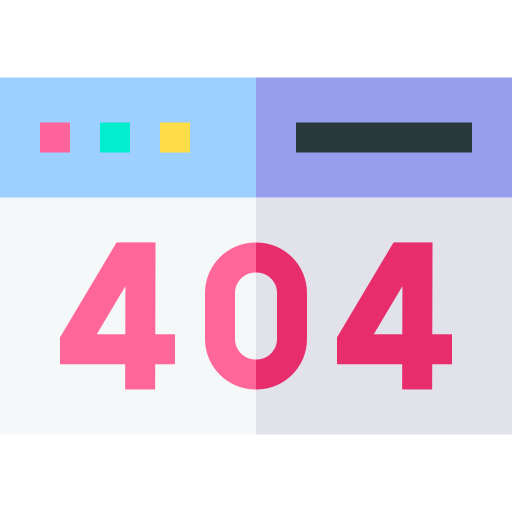 404 Basic Straight Flat icon