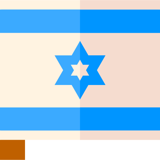 israël Basic Straight Flat icoon