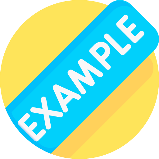 Example Detailed Flat Circular Flat icon