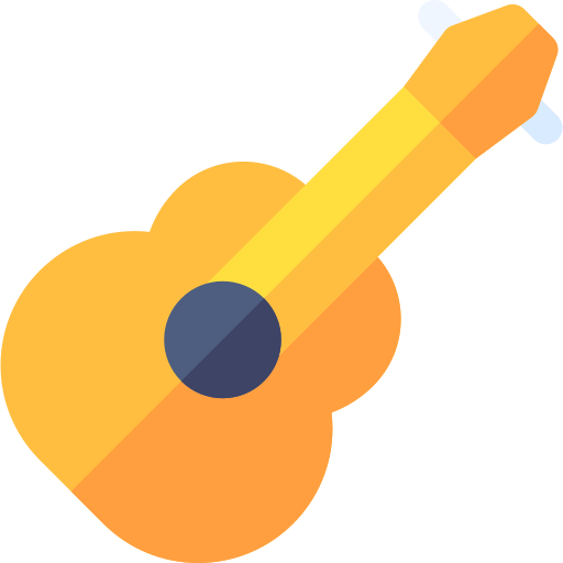 gitara Basic Rounded Flat ikona