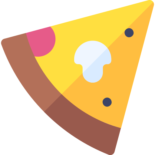 pizza Basic Rounded Flat icono