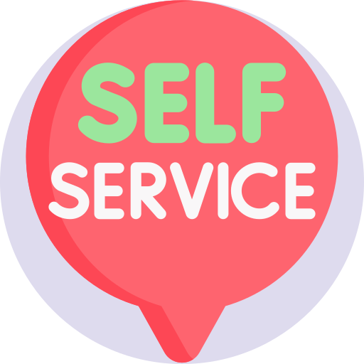 Self service Detailed Flat Circular Flat icon