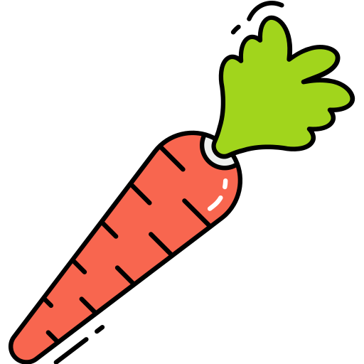 Морковь Generic Thin Outline Color иконка