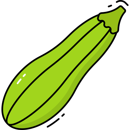 courgette Generic Thin Outline Color Icône