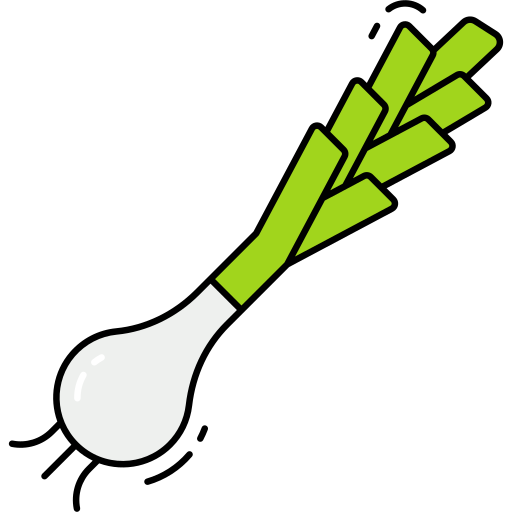 Leek Generic Thin Outline Color icon