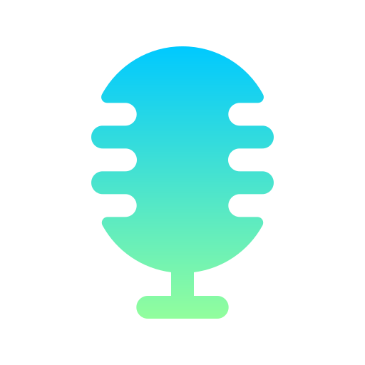 microfono Generic Flat Gradient icona