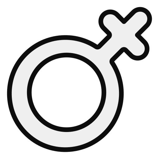 성별 기호 Generic Outline Color icon