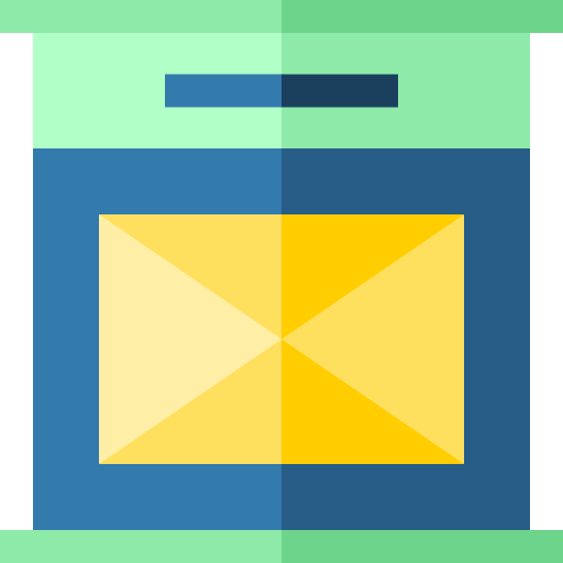 postal Basic Straight Flat icono
