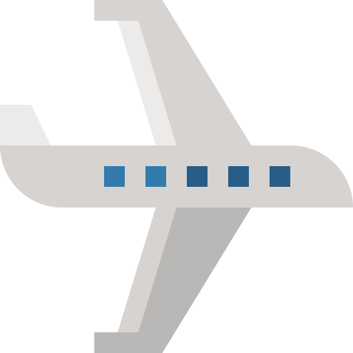 flughafen Basic Straight Flat icon