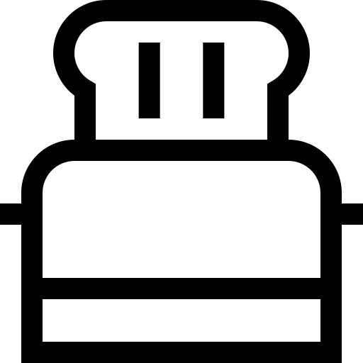 torradeira Basic Straight Lineal Ícone